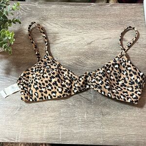 American Eagle Cheetah Print bikini top